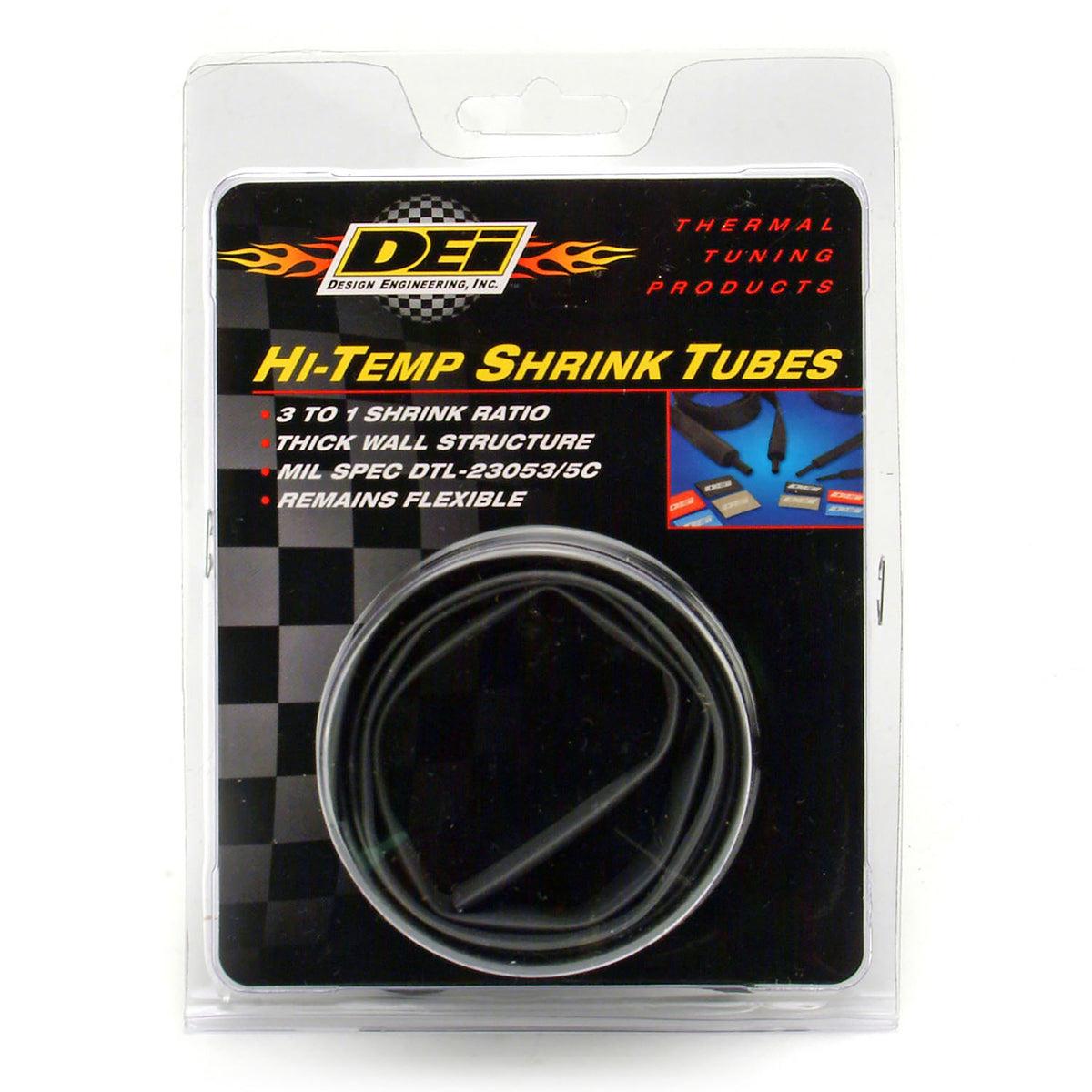 DEI Hi-Temp Shrink Tube 24mm x 4ft - Black - 10835 by DEI - front view