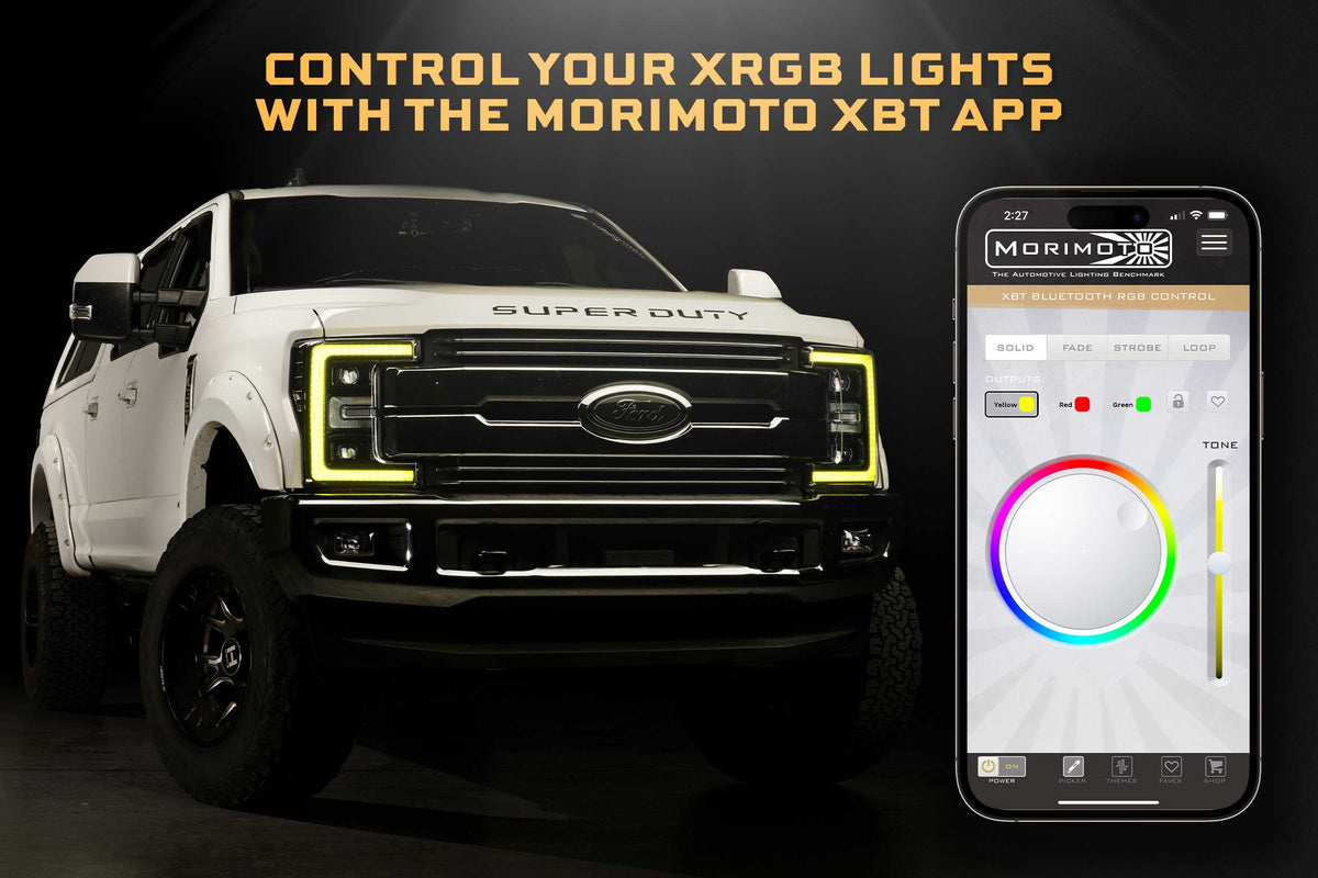 Morimoto - XRGB LED Headlights: 17-19 Ford Super Duty (Set) - LF777