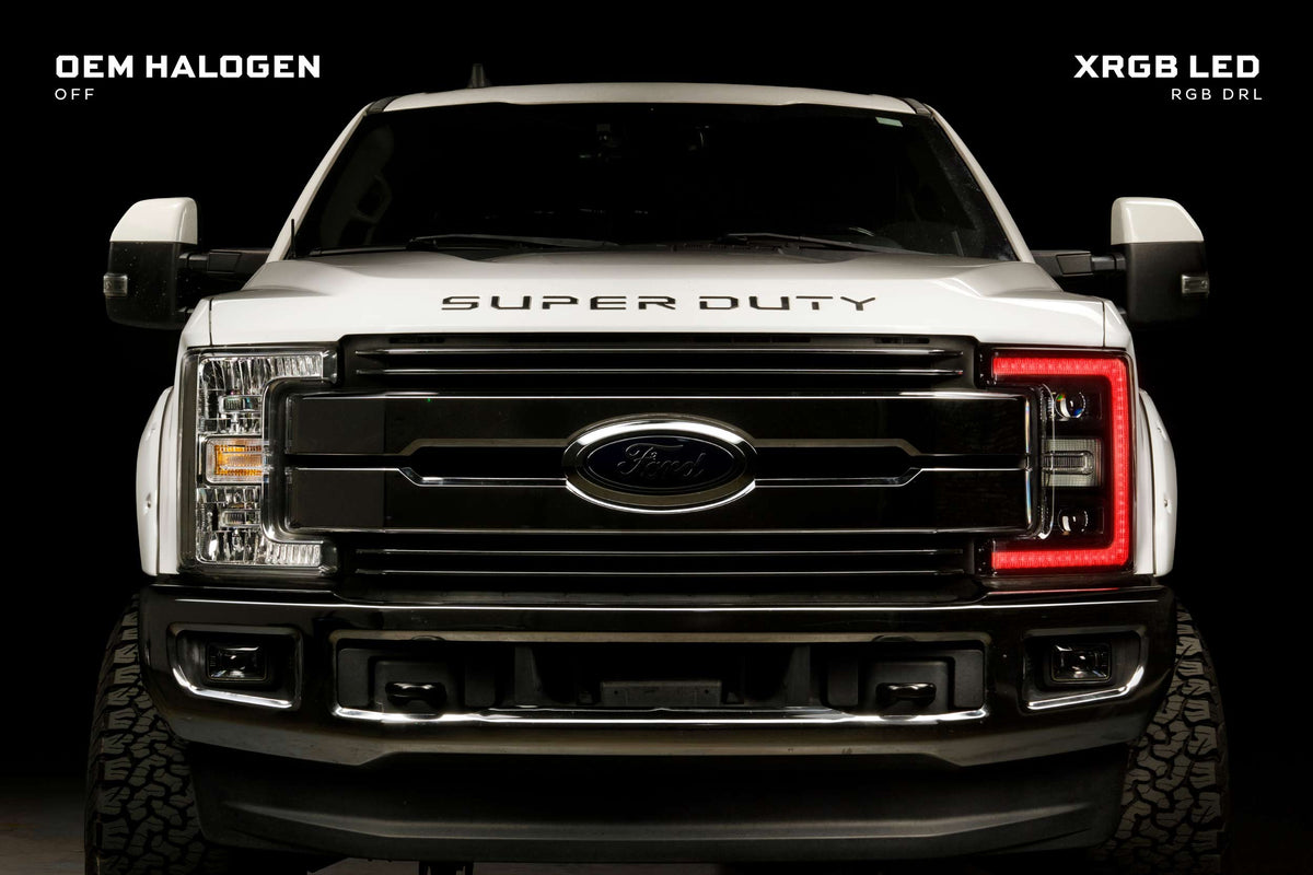 Morimoto - XRGB LED Headlights: 17-19 Ford Super Duty (Set) - LF777