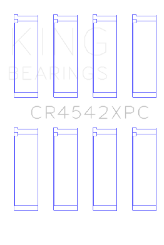 King Honda K-Series (Size STD) pMaxKote Performance Rod Bearing Set - CR4542XPC