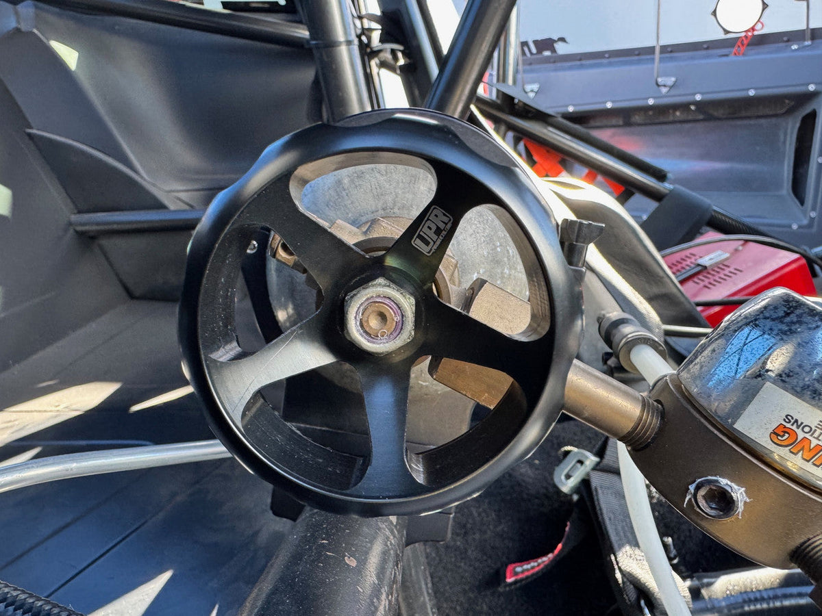UPR - Billet Nitrous & CO2 Bottle Valve Handle Knob Hand Wheel 5lb 10lb 15lb 2.5lb - 1090-01 by UPR Products - angle view