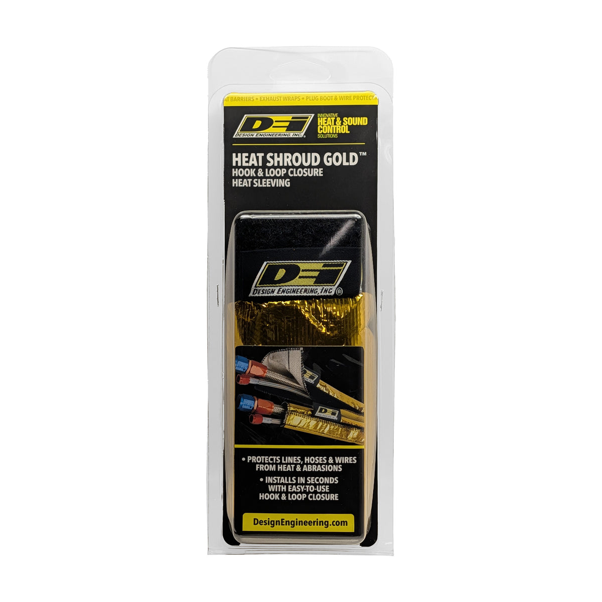 DEI Heat Shroud Gold 2in to 2.5in x 36in - 10924 by DEI - front view
