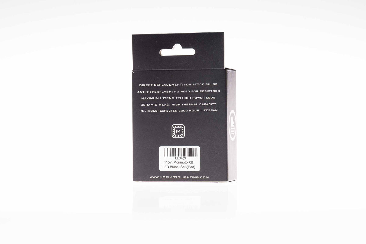 Morimoto - 1157: XB LED Bulbs (Red / Set) - LED403
