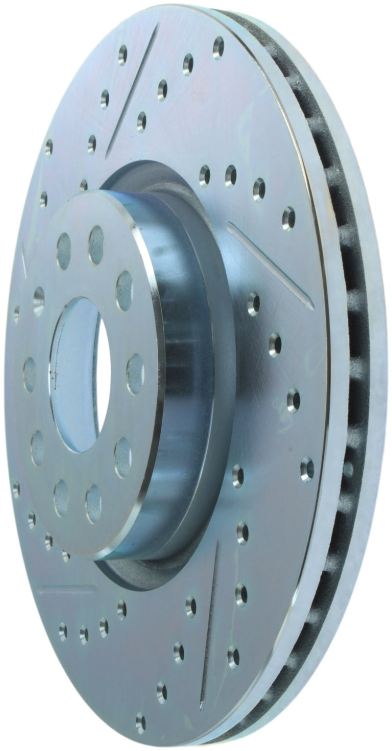 StopTech Select Sport 06-17 Volkswagen Jetta Slotted & Drilled Front Right Rotor - 227.33098R for 2005-2023 Volkswagen Jetta 