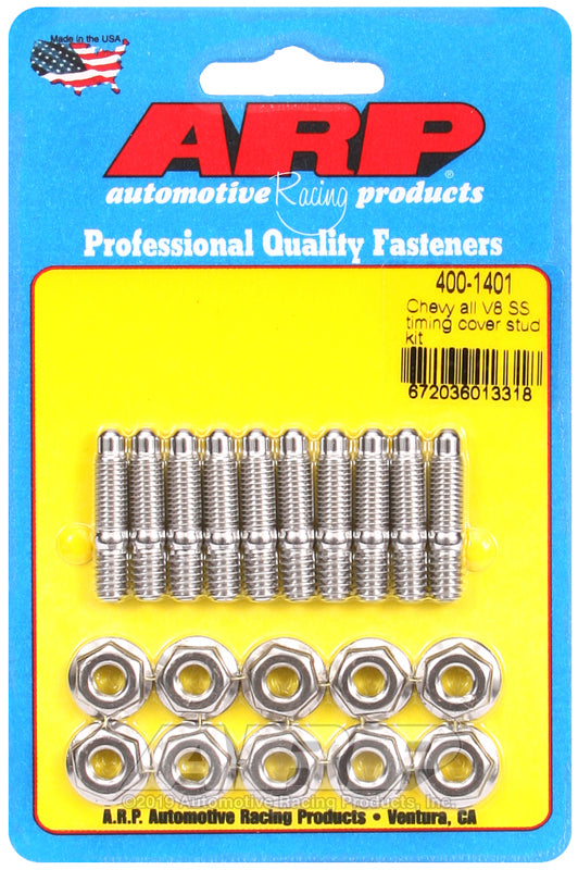 ARP Chevy All V8 SS Timing Cover Stud Kit - 400-1401