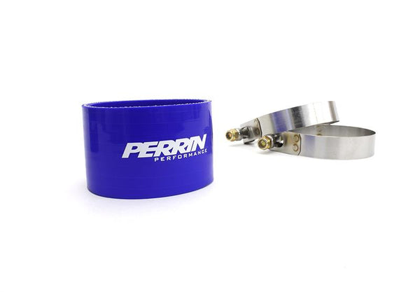 Perrin Subaru 02-07 WRX 04-14 STi Top Mount Intercooler Coupler Kit Blue - PSP-ITR-301BL for 2002-2014 Subaru Impreza - front