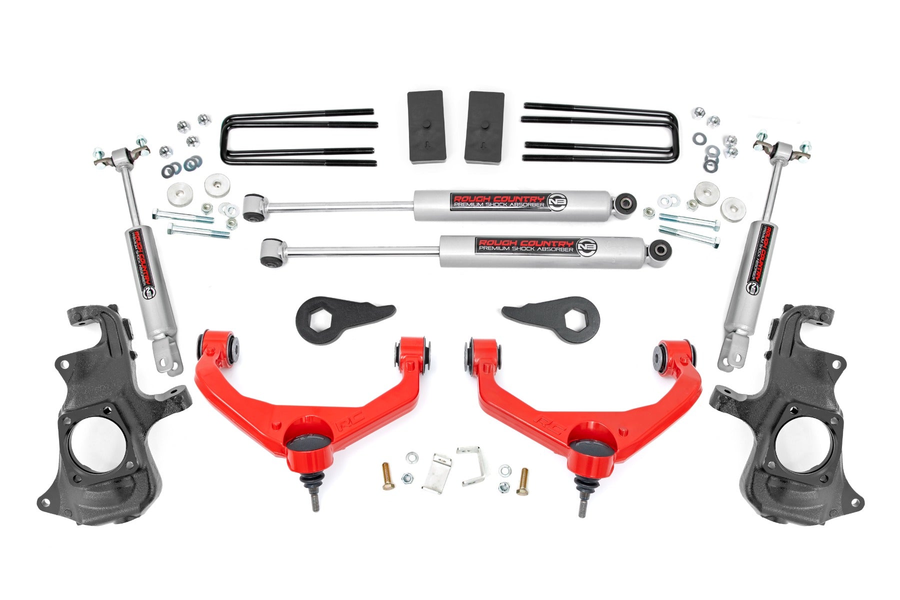 Rough Country 3.5 Inch Lift Kit - Knuckle - Chevy/GMC | Raptor Racing
