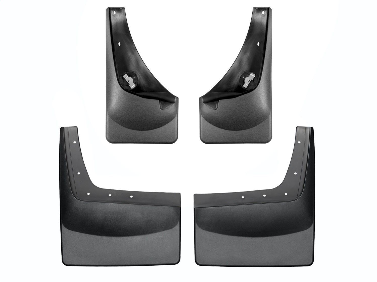 Weathertech - MudFlap No-Drill DigitalFit® MudFlap Kit - Black 01-07 Ford F-350 / 01-04 Ford F-550-Super-Duty - 110001-1