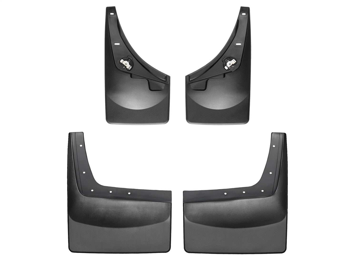 Weathertech - MudFlap No-Drill DigitalFit® MudFlap Kit - Black 08-10 Ford F-350 / 08-10 Ford F-450-Super-Duty - 110009-1