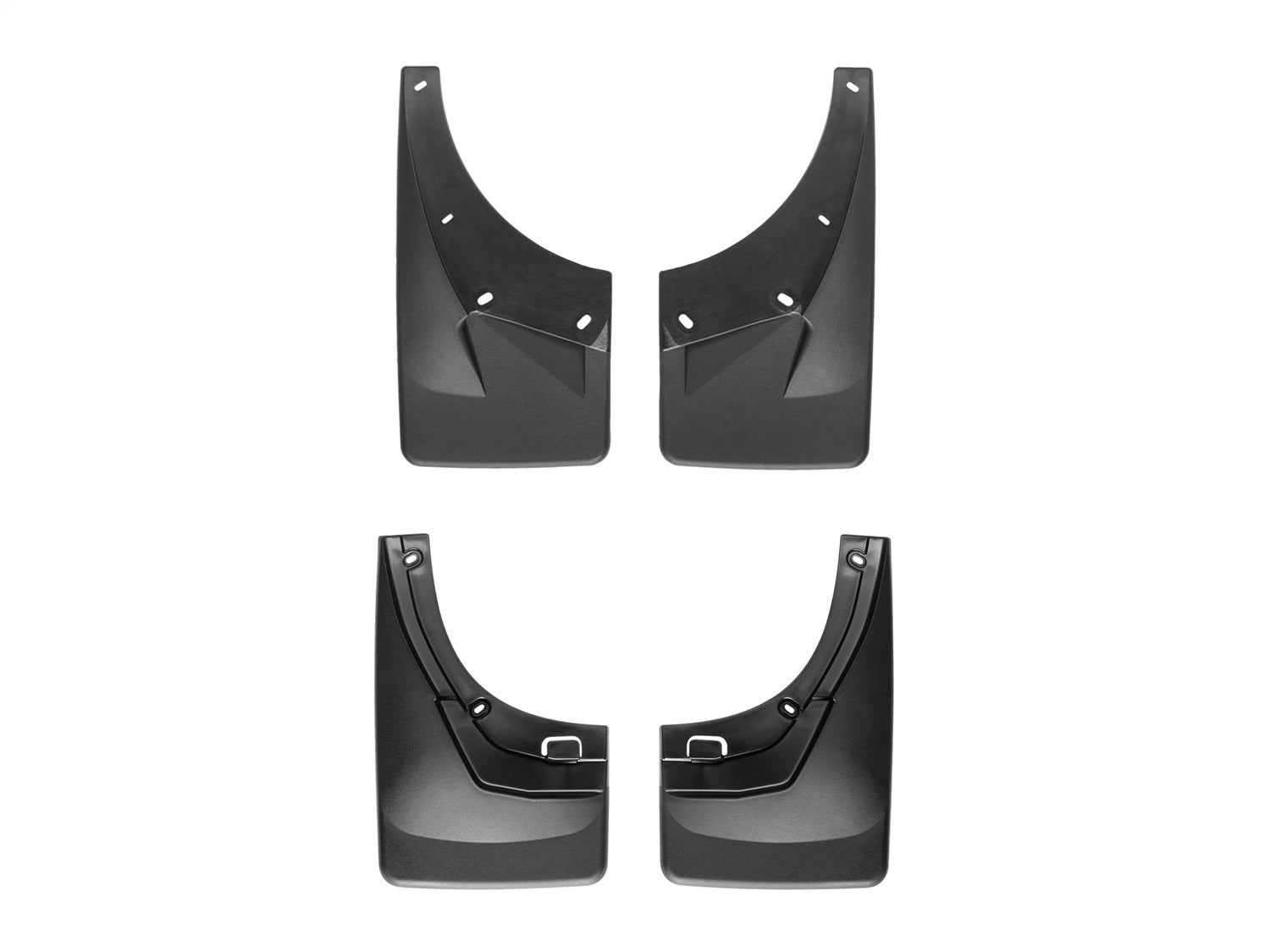 Weathertech - MudFlap No-Drill DigitalFit® MudFlap Kit - Black 07-14 Chevrolet Tahoe - 110013-120014