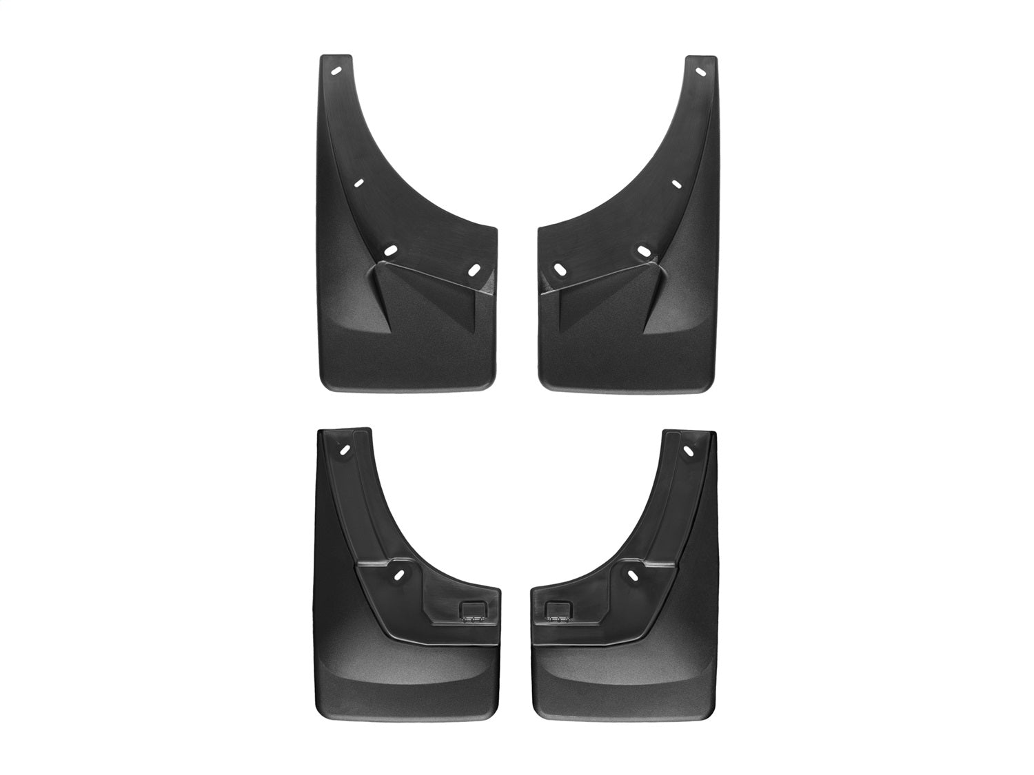 Weathertech - MudFlap No-Drill DigitalFit® MudFlap Kit - Black 07-13 Chevrolet Avalanche - 110013-120022
