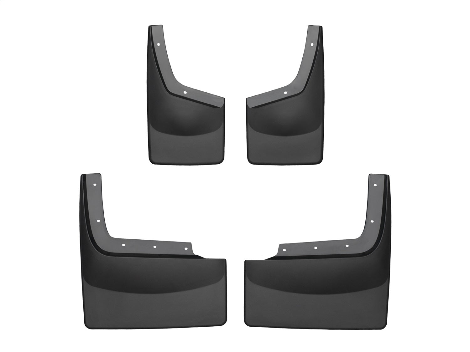 Weathertech - MudFlap No-Drill DigitalFit® MudFlap Kit - Black 11-16 Ford F-350 / 11-16 Ford F-450-Super-Duty - 110020-1
