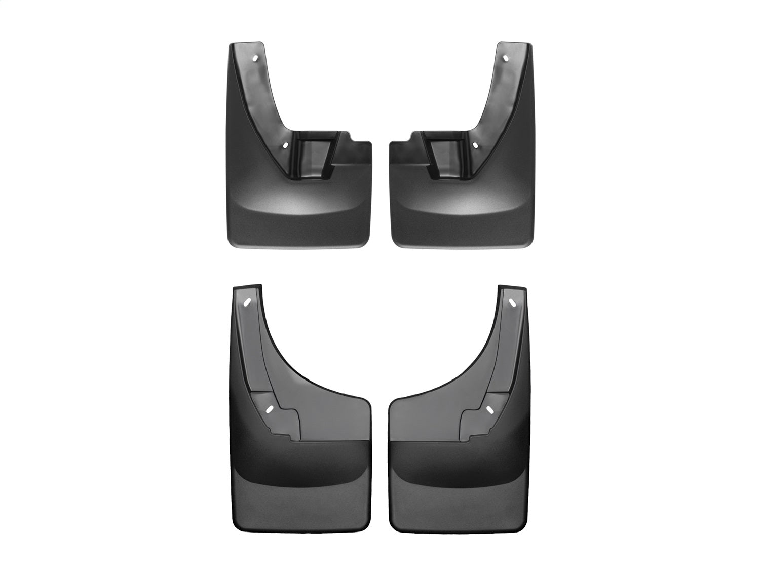 Weathertech - MudFlap No-Drill DigitalFit® MudFlap Kit - Black 09-10 Dodge Ram-1500 / 11-18 Ram 1500 / 19-24 Ram 1500-Cl