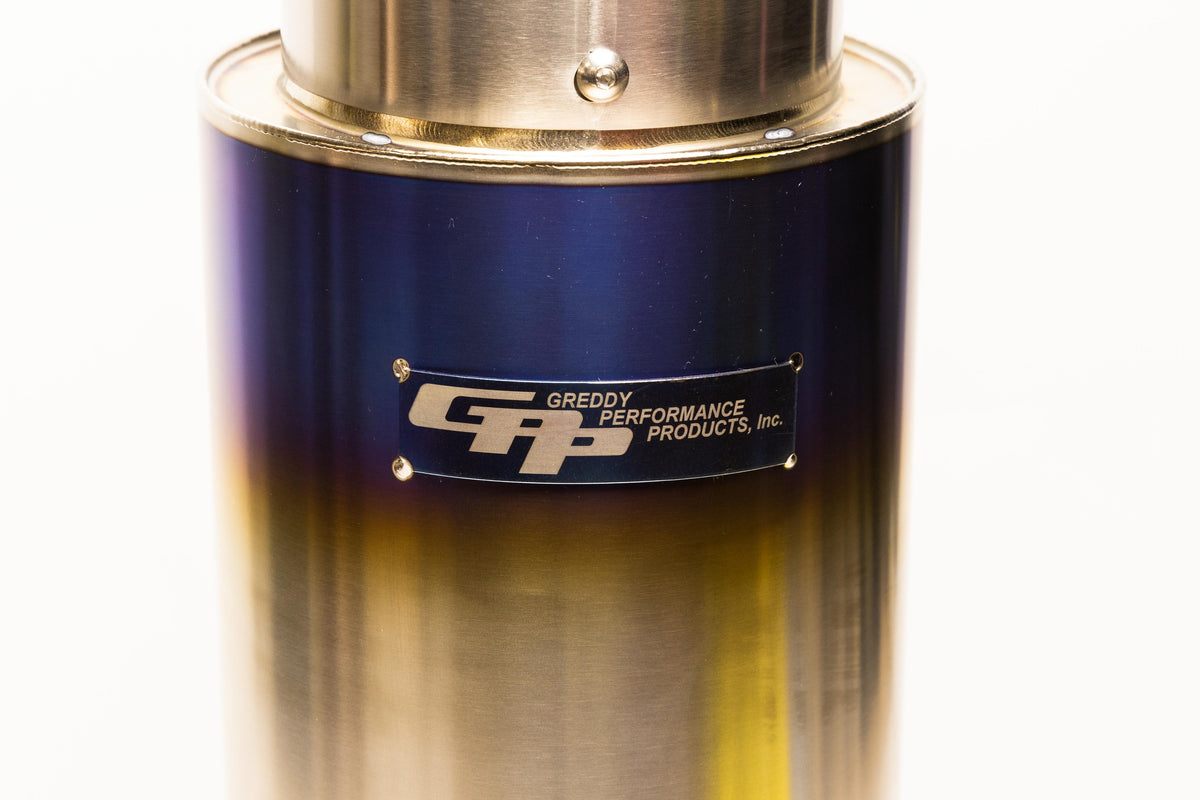 GReddy - Universal RS-Ti Round Titanium Muffler(s) and Tip with V-Band - 11002530