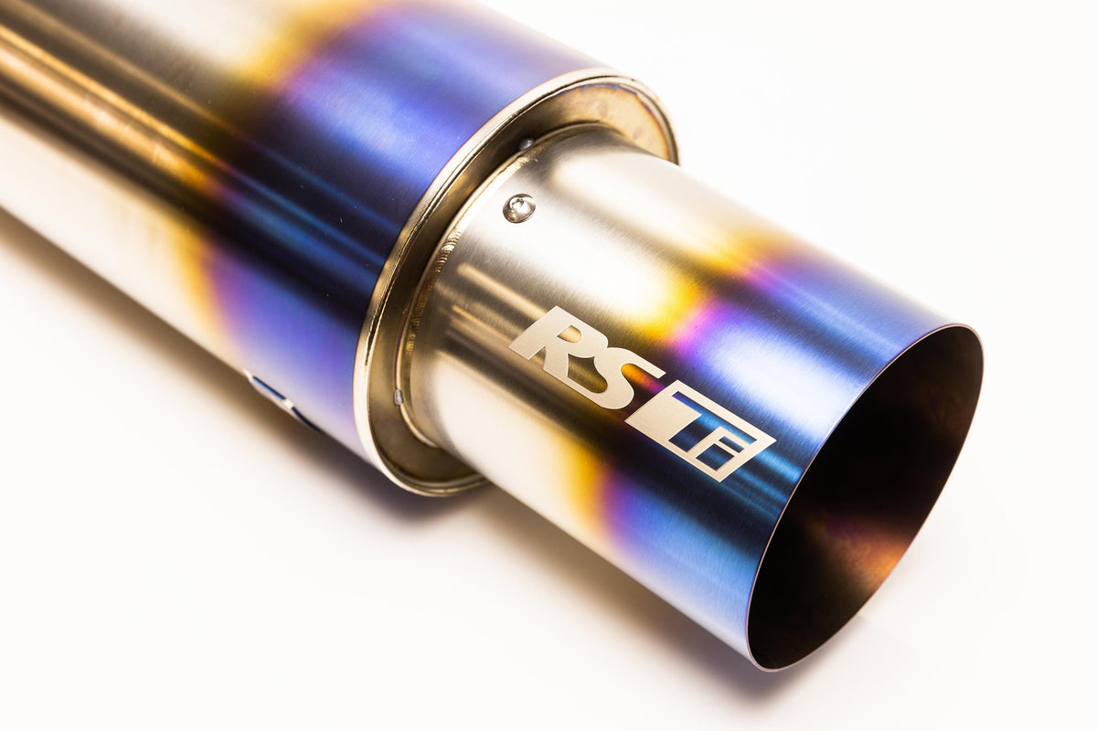 GReddy - Universal RS-Ti Round Titanium Muffler(s) and Tip with V-Band - 11002530