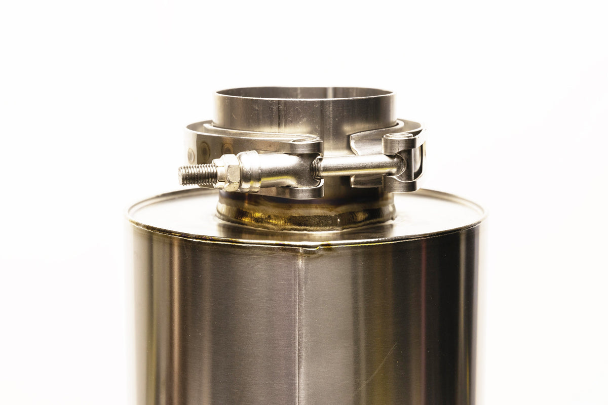 GReddy - Universal RS-Ti Round Titanium Muffler(s) and Tip with V-Band - 11002530
