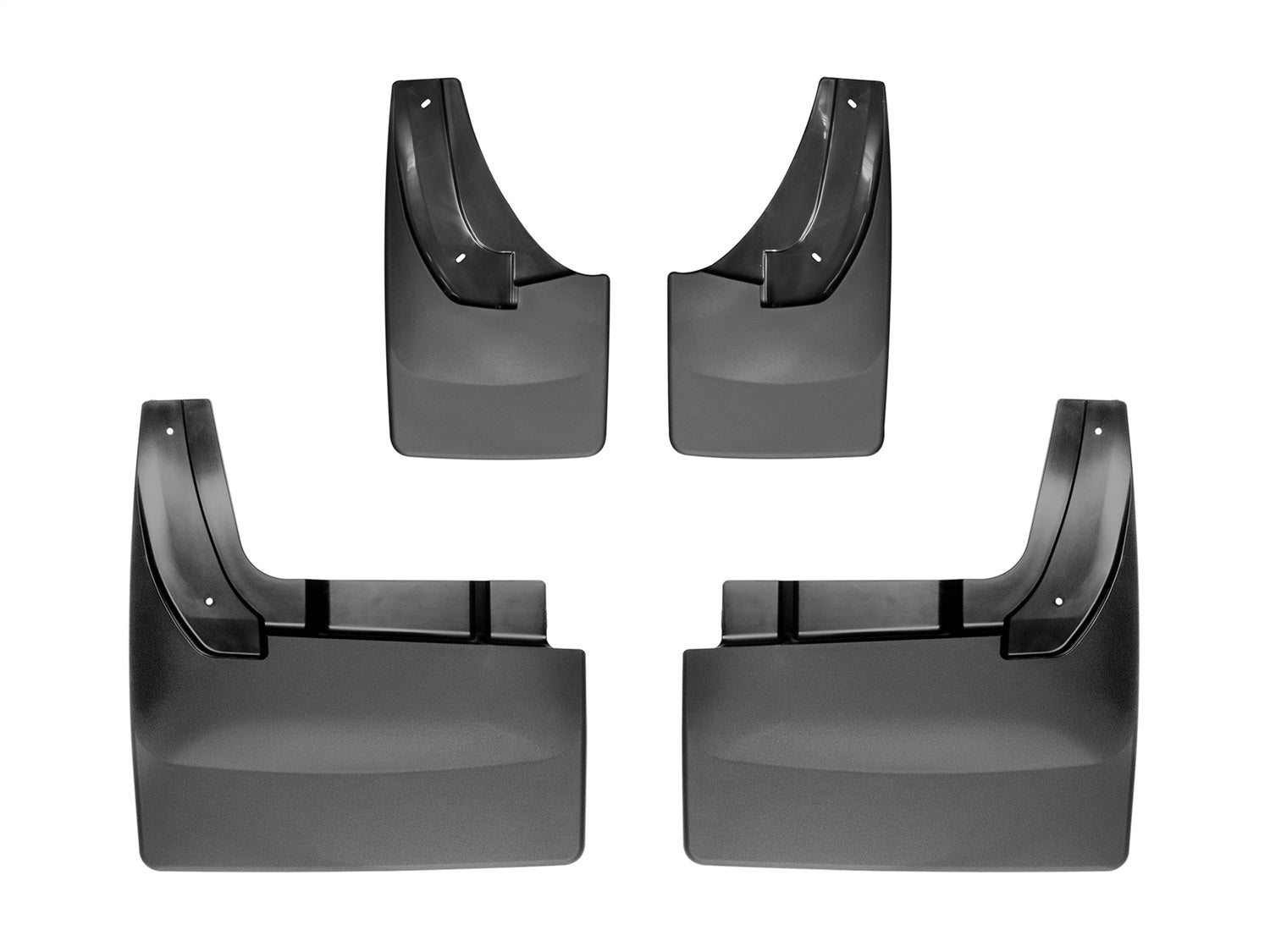 Weathertech - MudFlap No-Drill DigitalFit® MudFlap Kit - Black 10 Dodge Ram-3500 / 11-18 Ram 3500 - 110026-120081