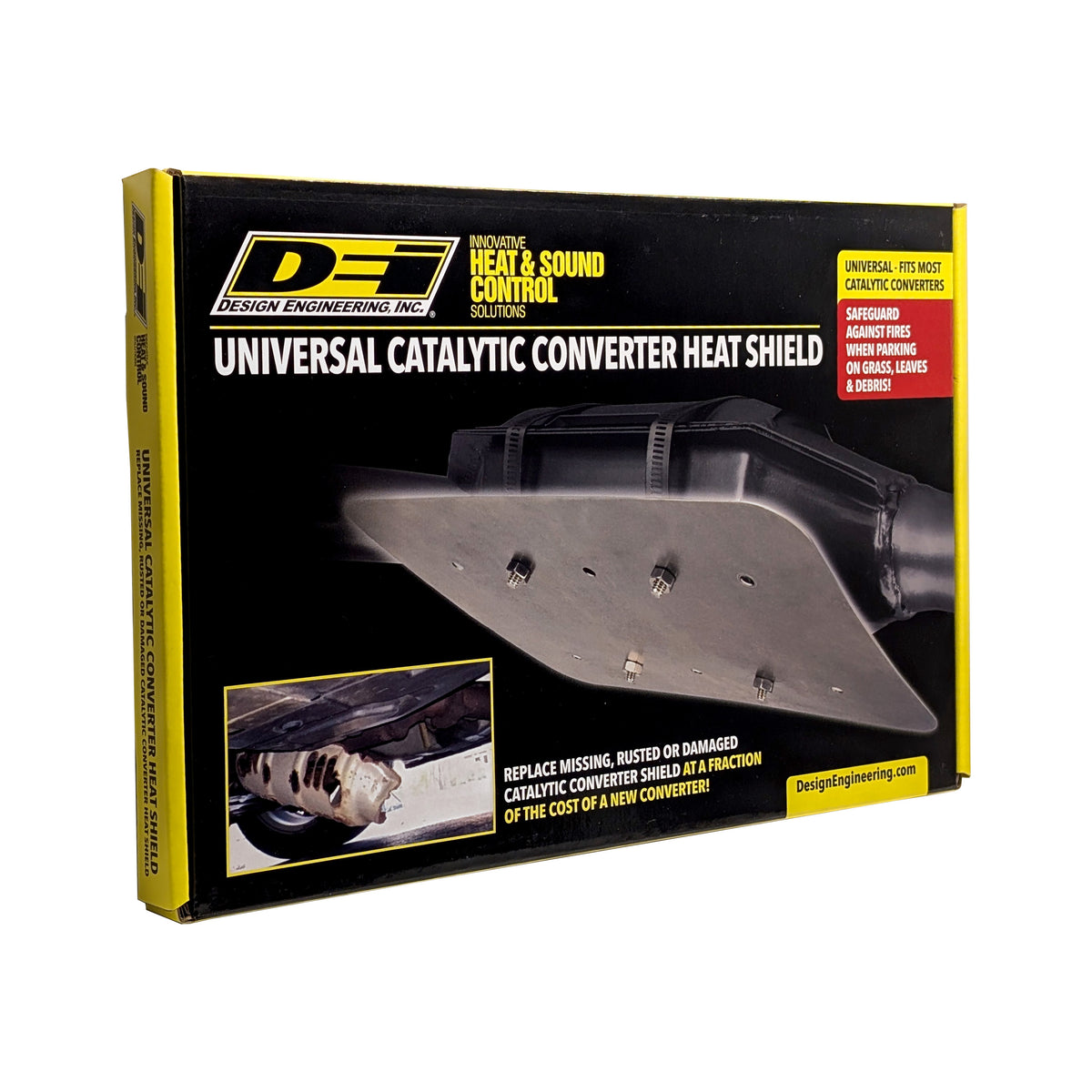 DEI Catalytic Converter Shield Universal - 11003 by DEI - front view