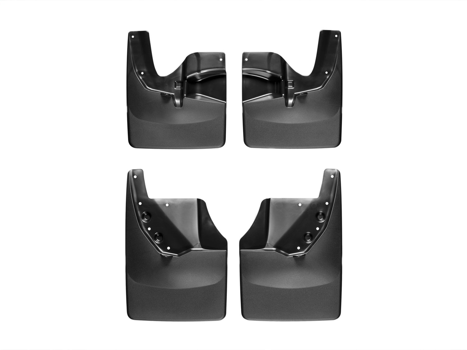 Weathertech - MudFlap No-Drill DigitalFit® MudFlap Kit - Black 07-13 Toyota Tundra - 110034-120034