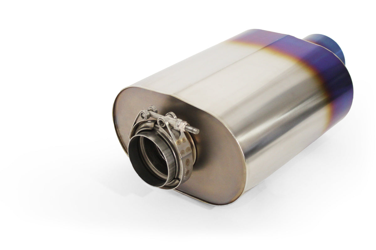 GReddy - Universal RS-Ti Oval Titanium Muffler(s) and Tip with V-Band - 11003525