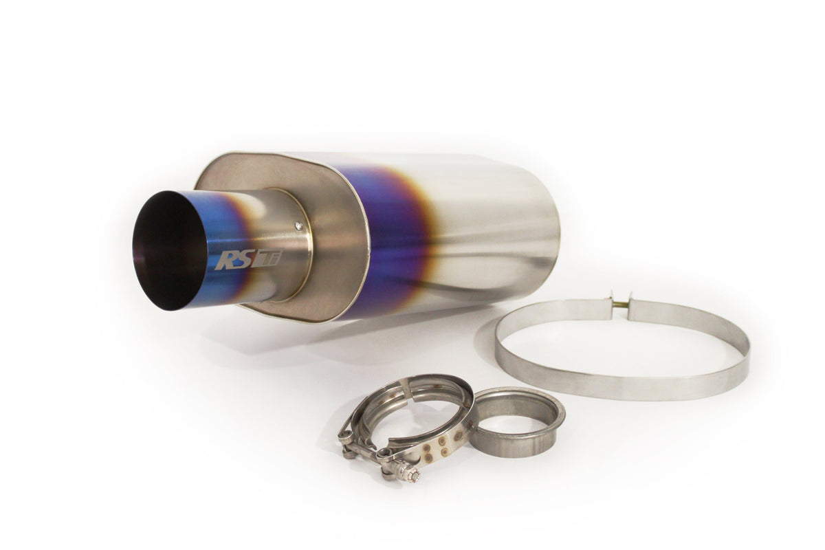 GReddy - Universal RS-Ti Oval Titanium Muffler(s) and Tip with V-Band - 11003530