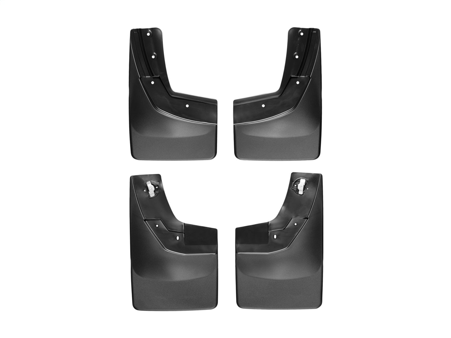 Weathertech - MudFlap No-Drill DigitalFit® MudFlap Kit - Black 14-19 Chevrolet Silverado-1500 / 15-19 Chevrolet Silverad