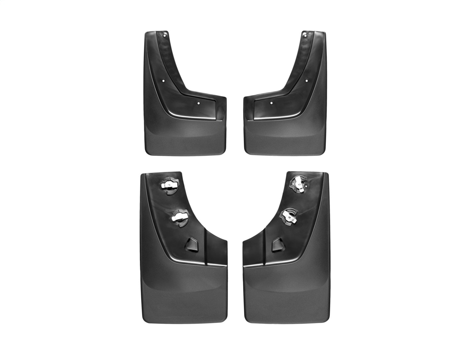 Weathertech - MudFlap No-Drill DigitalFit® MudFlap Kit - Black 14-19 GMC Sierra-1500 / 15-19 GMC Sierra-2500 / 15-19 GMC