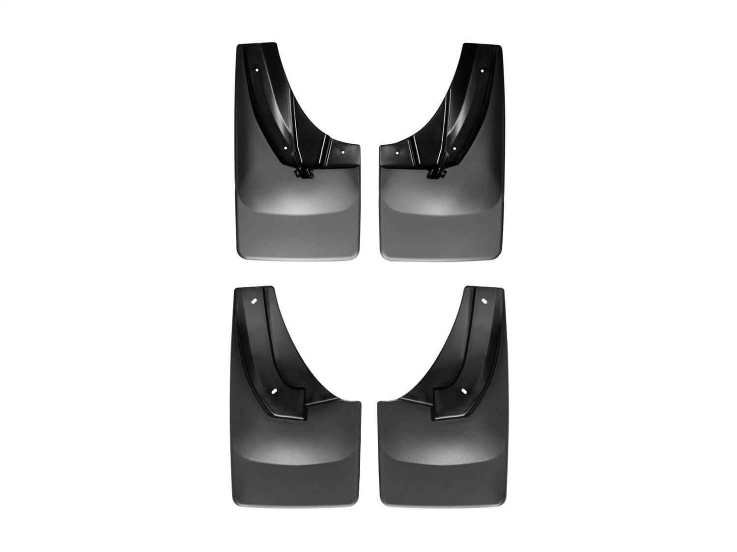 Weathertech - MudFlap No-Drill DigitalFit® MudFlap Kit - Black 14-18 Ram 2500 / 14-18 Ram 3500 - 110045-120024