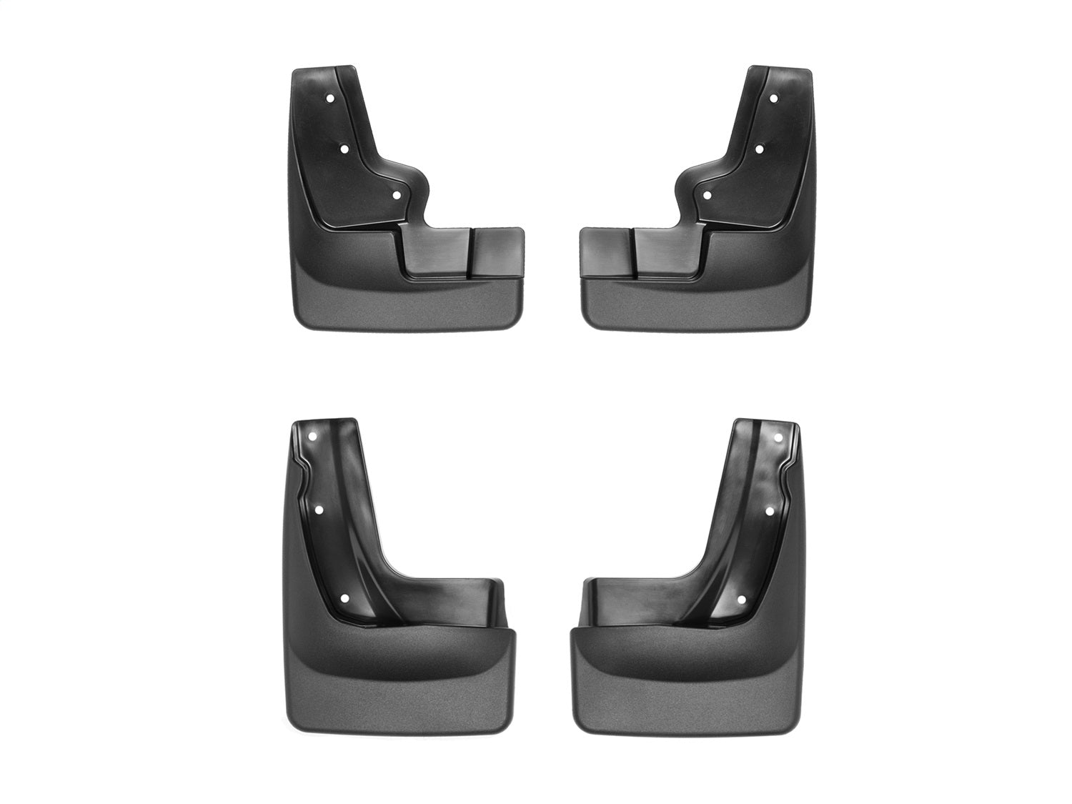 Weathertech - MudFlap No-Drill DigitalFit® MudFlap Kit - Black 15-18 Ford Edge - 110060-120060