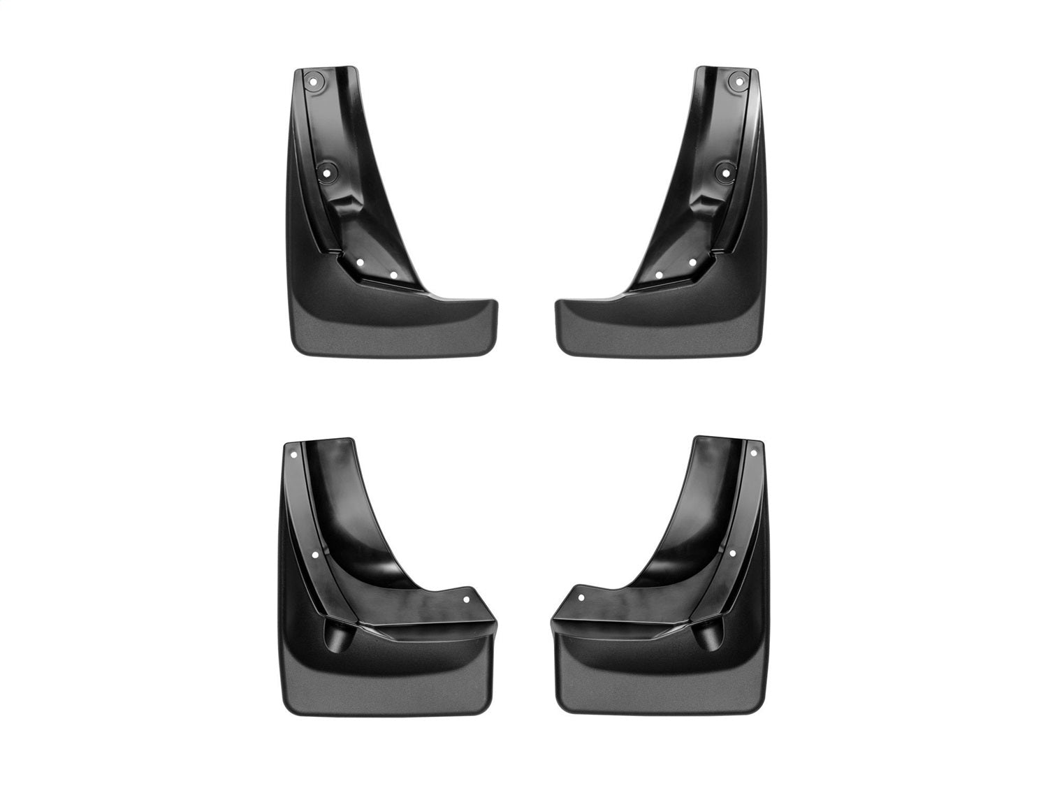 Weathertech - MudFlap No-Drill DigitalFit® MudFlap Kit - Black 17-20 Honda Ridgeline - 110063-120069