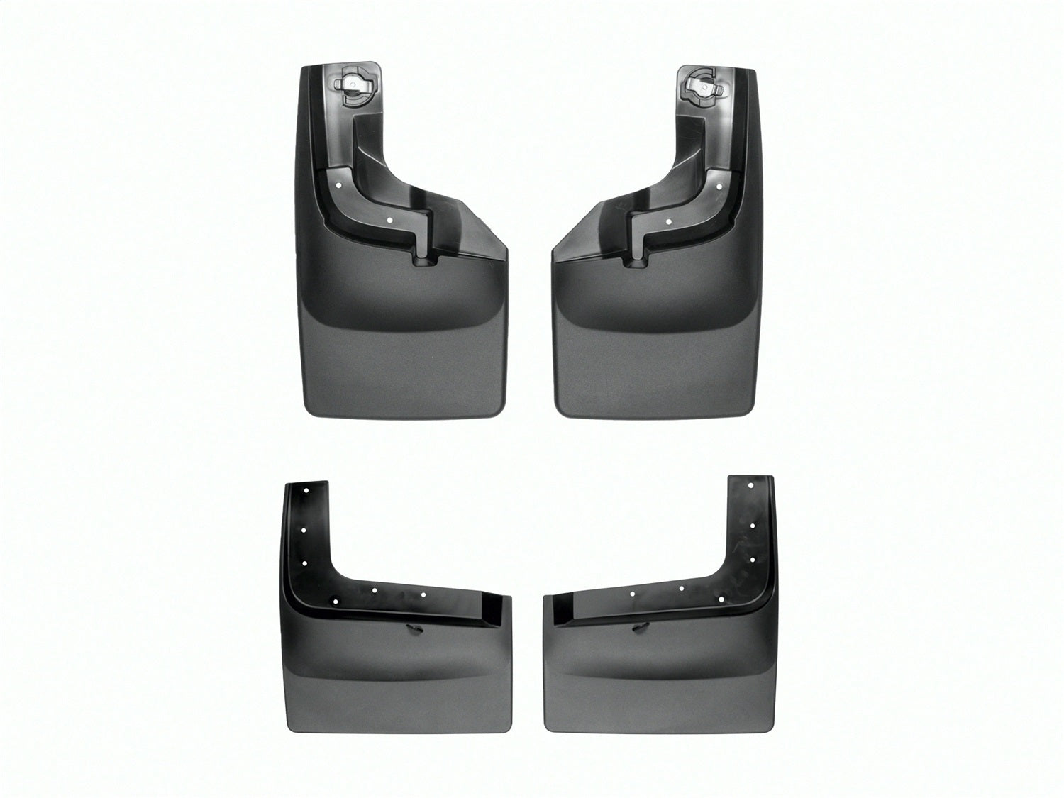 Weathertech - MudFlap No-Drill DigitalFit® MudFlap Kit - Black 23-24 Ford F-250 / 17-25 Ford F-350 - 110065-120074