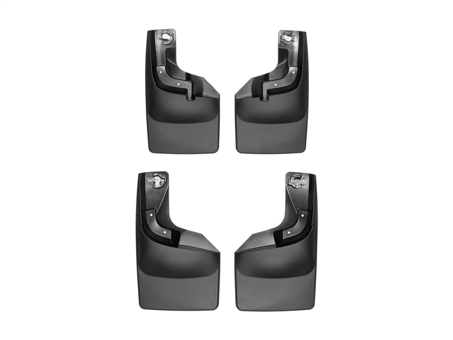 Weathertech - MudFlap No-Drill DigitalFit® MudFlap Kit - Black 17-26 Ford F-250 / 17-26 Ford F-350 / 17 Ford F-450-Super