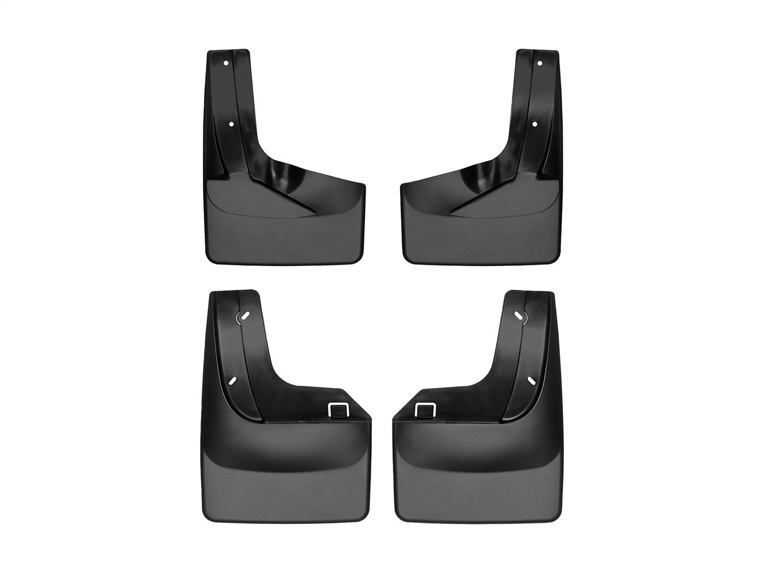Weathertech - MudFlap No-Drill DigitalFit® MudFlap Kit - Black 07-17 Ford Expedition - 110071-120089