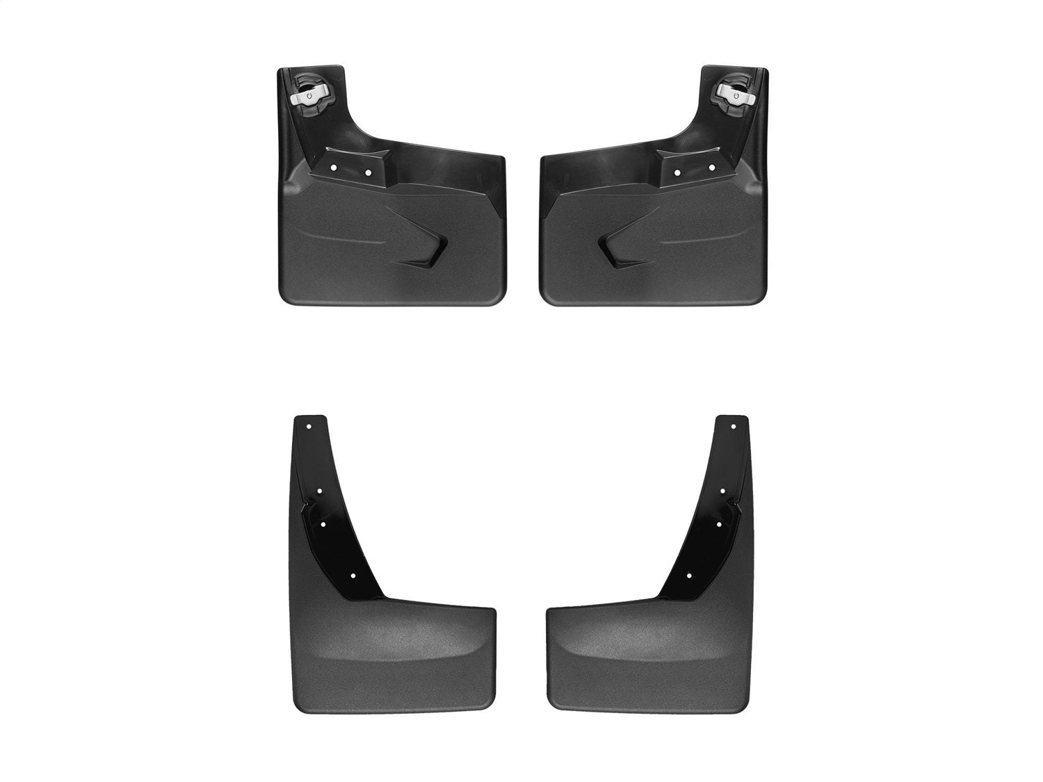 Weathertech - MudFlap No-Drill DigitalFit® MudFlap Kit - Black 22-24 Ford Expedition - 110088-120155