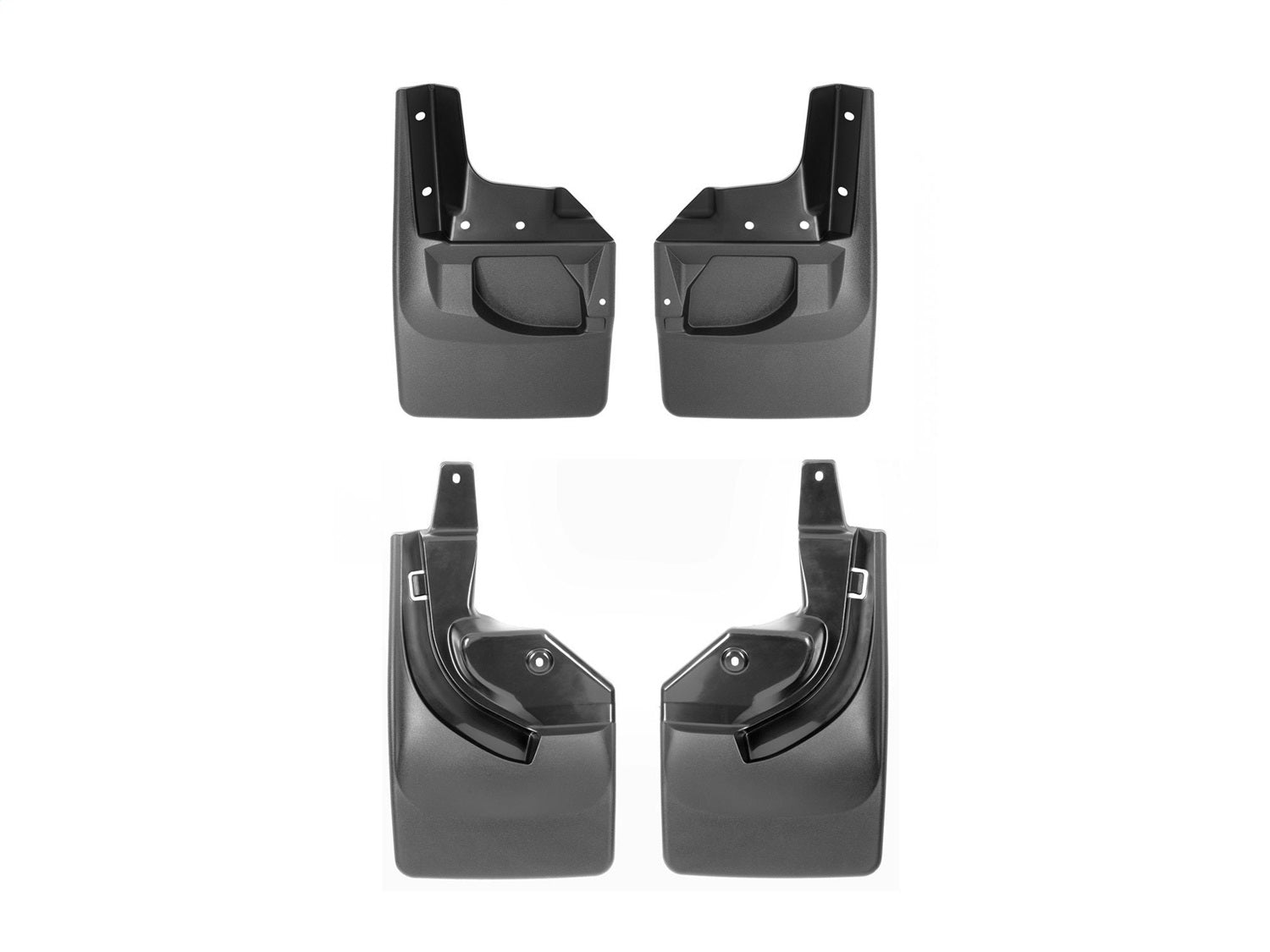 Weathertech - MudFlap No-Drill DigitalFit® MudFlap Kit - Black 18-26 Jeep Wrangler - 110097-120097