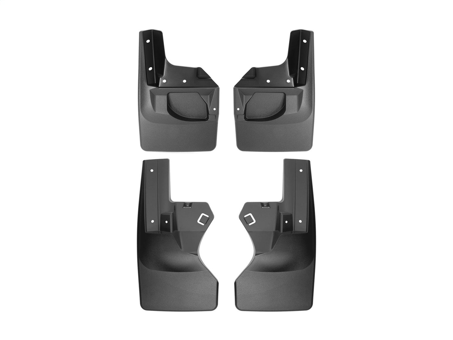 Weathertech - MudFlap No-Drill DigitalFit® MudFlap Kit - Black 20-25 Jeep Gladiator - 110097-120113