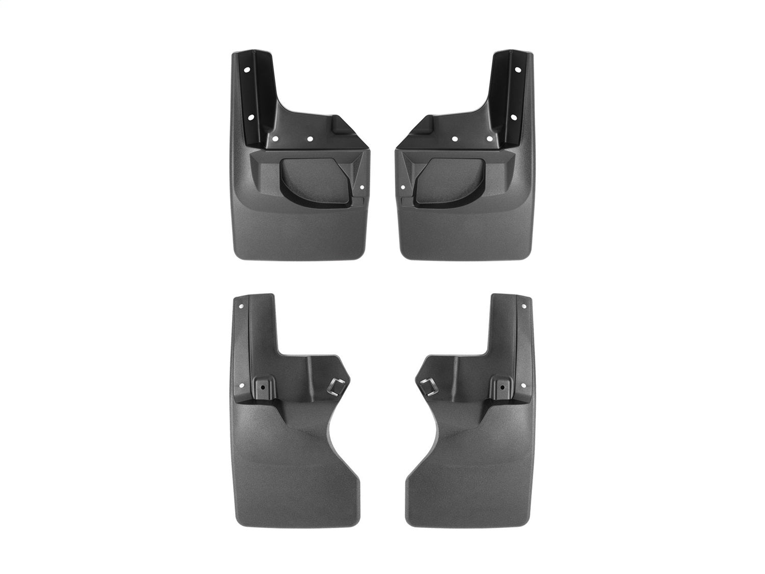 Weathertech - MudFlap No-Drill DigitalFit® MudFlap Kit - Black 20-25 Jeep Gladiator - 110097-120172
