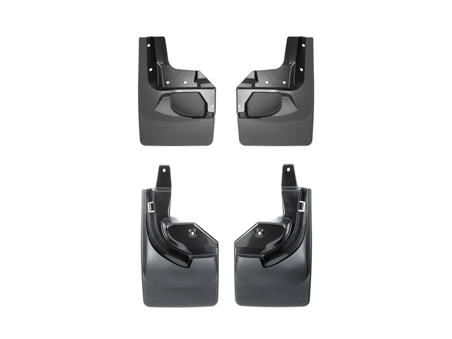 Weathertech - MudFlap No-Drill DigitalFit® MudFlap Kit - Black 24-26 Jeep Wrangler - 110100-120097