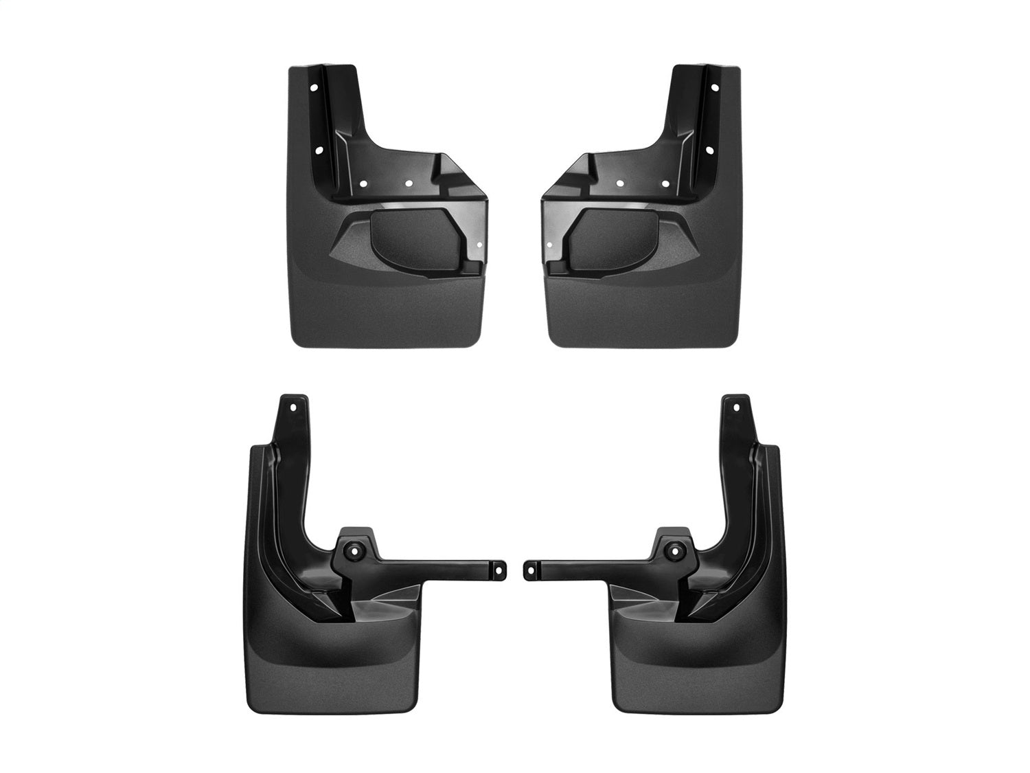 Weathertech - MudFlap No-Drill DigitalFit® MudFlap Kit - Black 24-26 Jeep Wrangler - 110100-120099