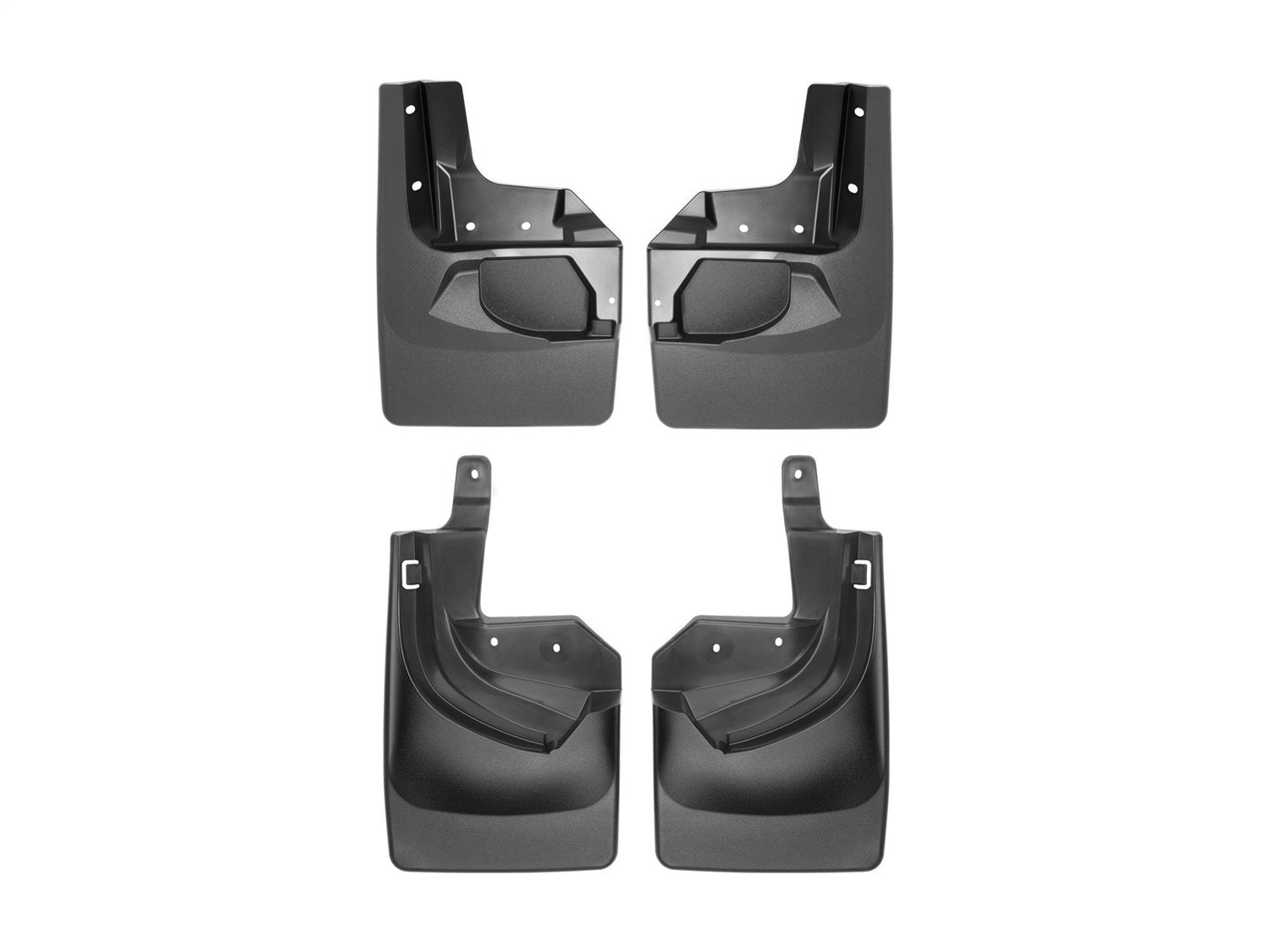 Weathertech - MudFlap No-Drill DigitalFit® MudFlap Kit - Black 18-25 Jeep Wrangler - 110100-120100