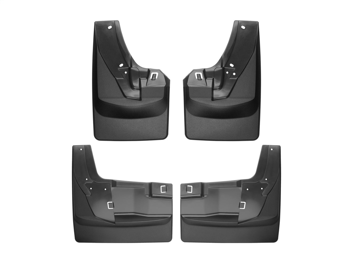 Weathertech - MudFlap No-Drill DigitalFit® MudFlap Kit - Black 19-24 Ram 3500 - 110109-120116