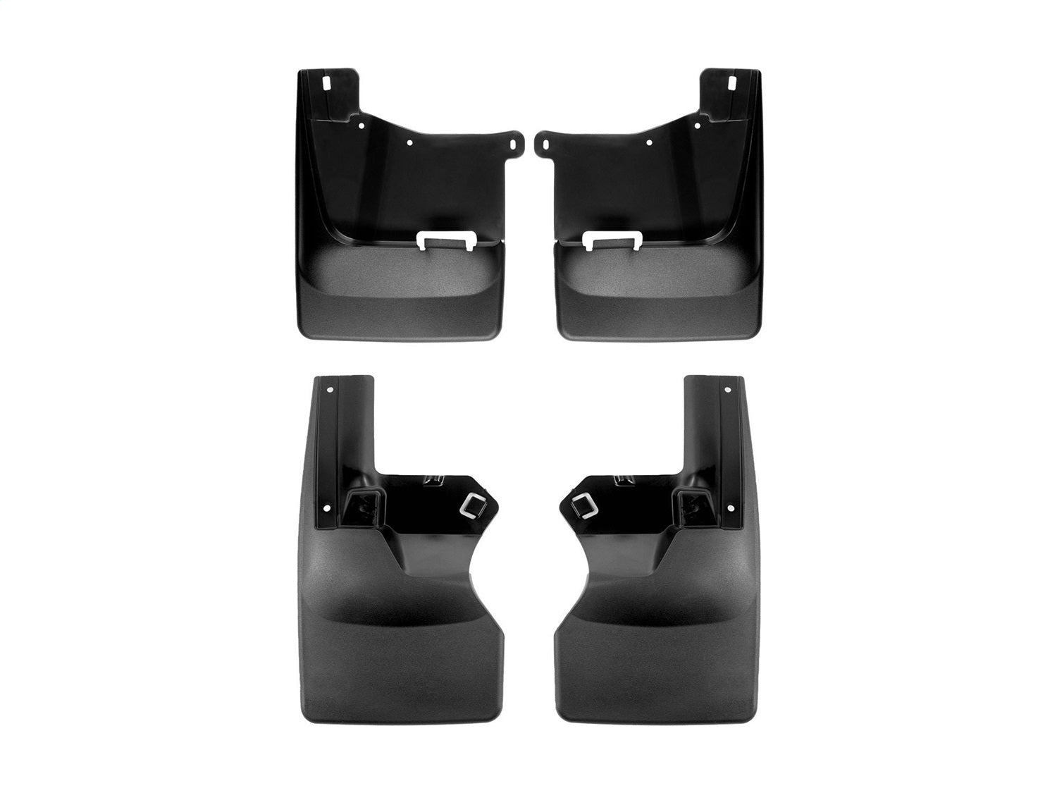 Weathertech - MudFlap No-Drill DigitalFit® MudFlap Kit - Dually Black 25 Chevrolet Silverado-2500 / 20-25 Chevrolet Silv