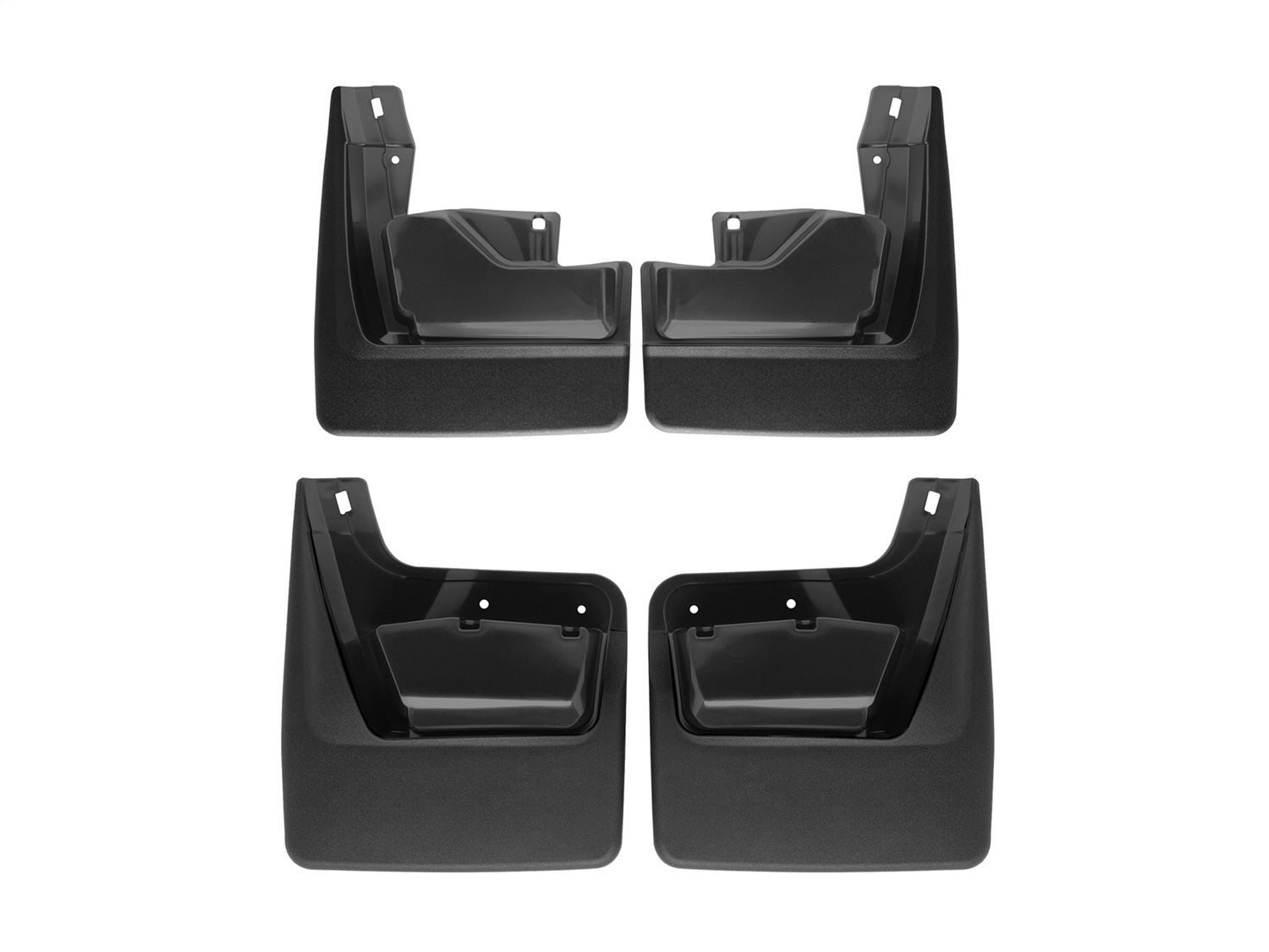 Weathertech - MudFlap No-Drill DigitalFit® MudFlap Kit - Black 19-26 GMC Sierra-1500 - 110119-120119