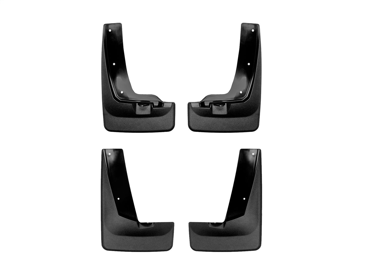 Weathertech - MudFlap No-Drill DigitalFit® MudFlap Kit - Black 19-20 Hyundai Santa-Fe - 110132-120132
