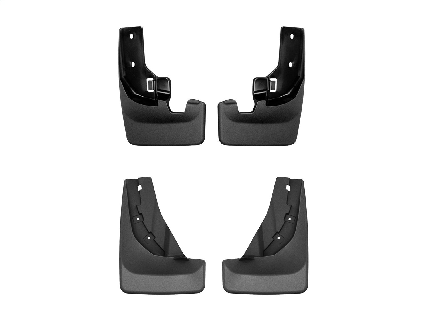 Weathertech - MudFlap No-Drill DigitalFit® MudFlap Kit - Black 24-26 Nissan Rogue - 110135-120189