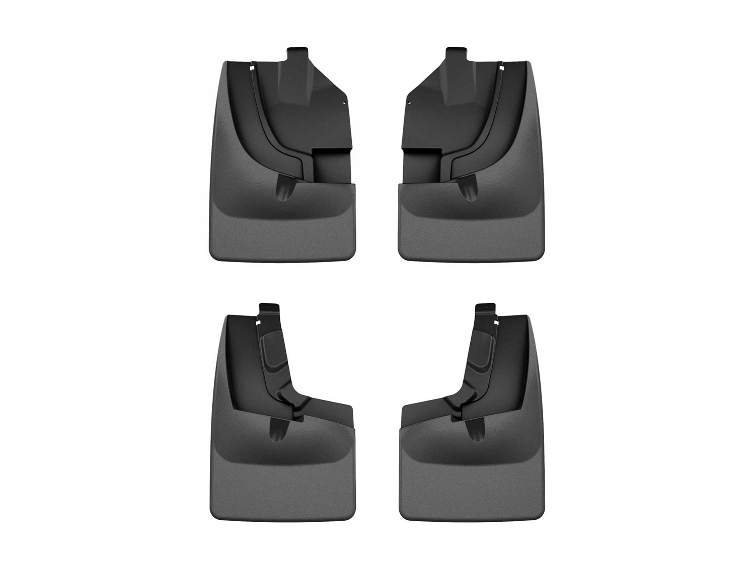 Weathertech - MudFlap No-Drill DigitalFit® MudFlap Kit - Black 21-23 Ford Ranger - 110169-120169