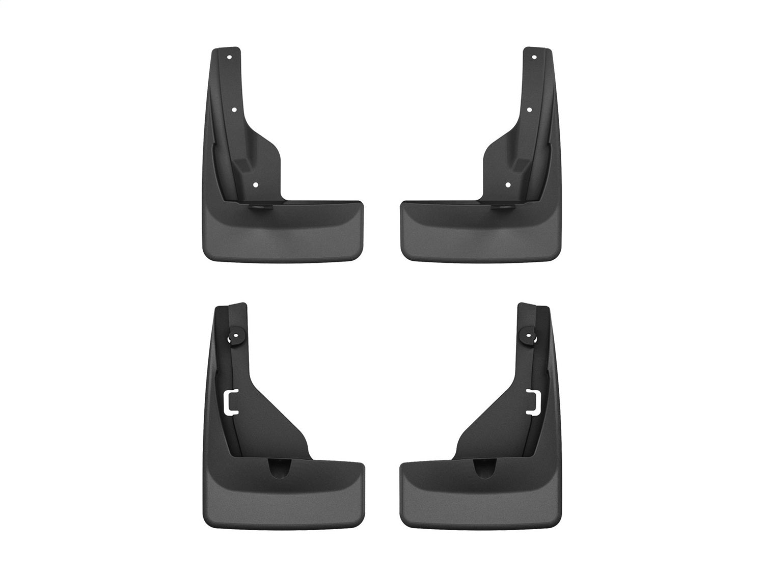 Weathertech - MudFlap No-Drill DigitalFit® MudFlap Kit - Black 24-26 Toyota Grand-Highlander - 110179-120179