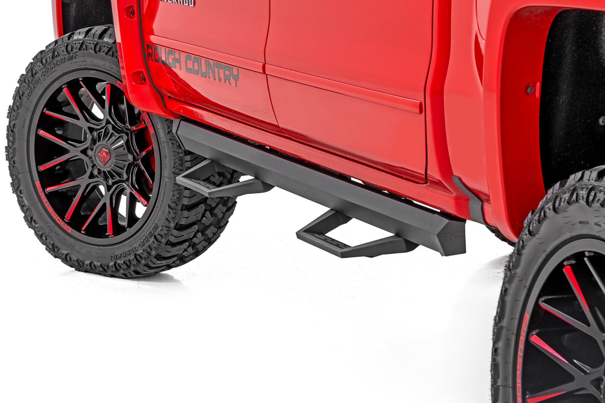 Rough Country - SRL2 Adj Aluminum Step - Crew Cab - Chevy/GMC 1500/2500HD/3500HD (07-18 & Classic) - 11018