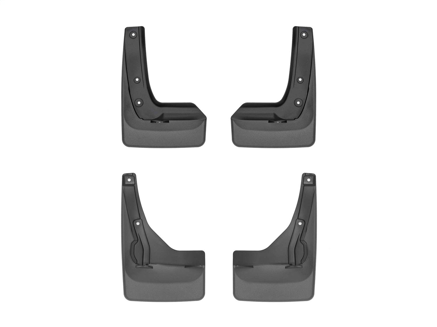 Weathertech - MudFlap No-Drill DigitalFit® MudFlap Kit - Black 20-25 Toyota Highlander - 110180-120180