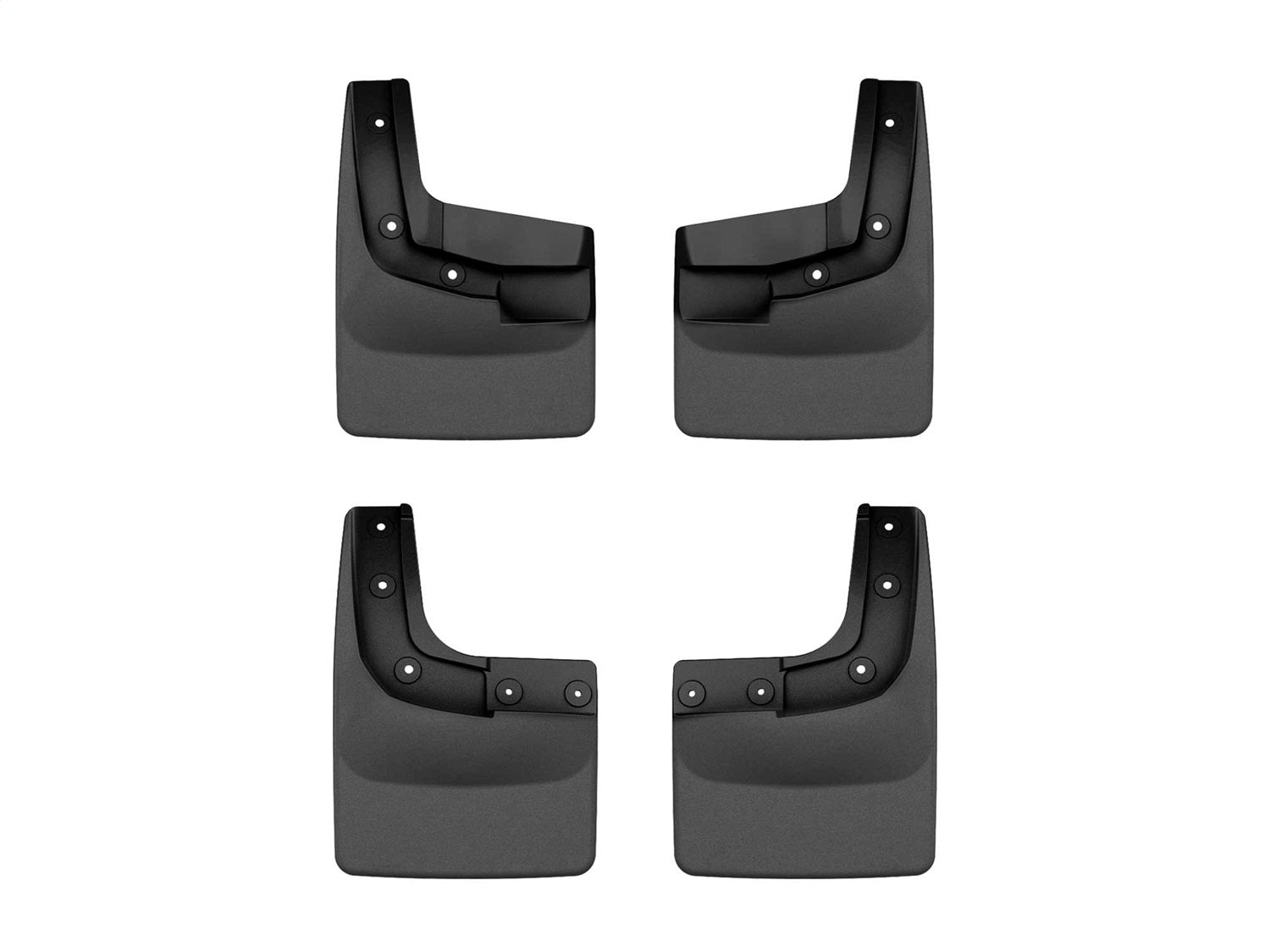 Weathertech - MudFlap No-Drill DigitalFit® MudFlap Kit - Black 24-25 Ford Ranger - 110186-120186